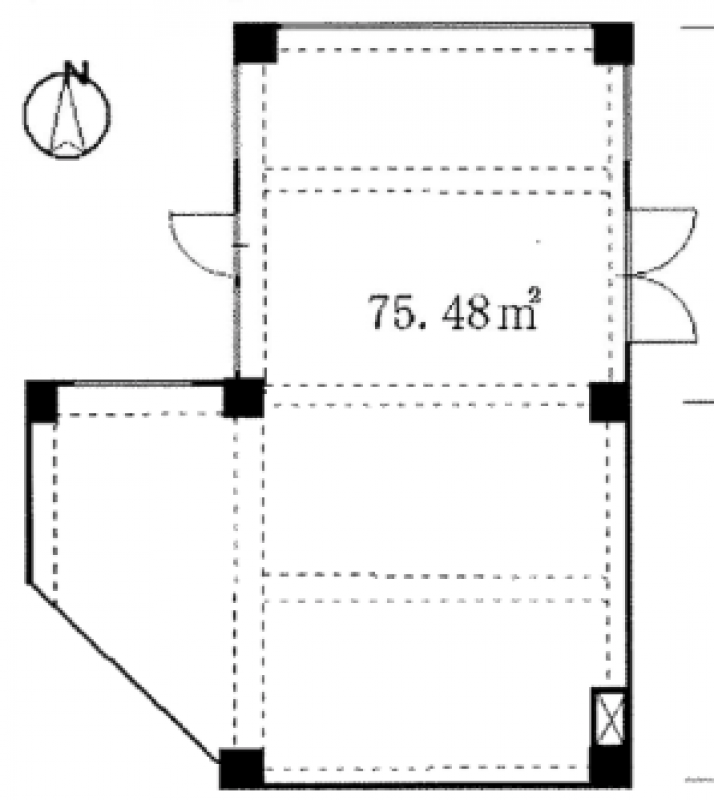 神戸,兵庫の貸店舗 平面図