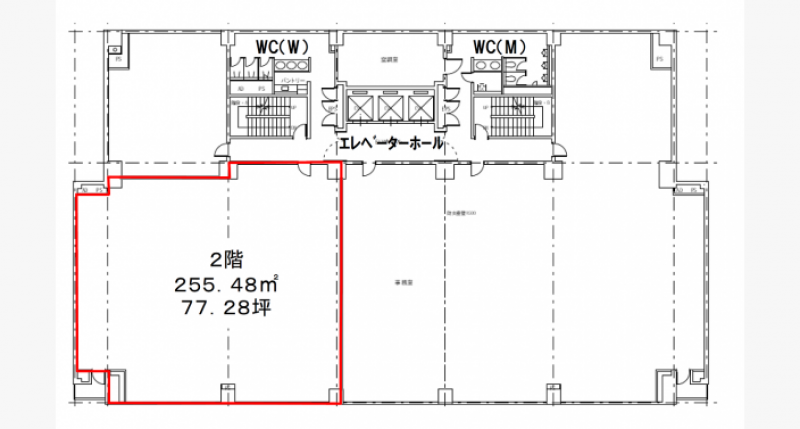 大阪四ツ橋新町ビル 大阪の貸事務所,賃貸オフィス 平面図