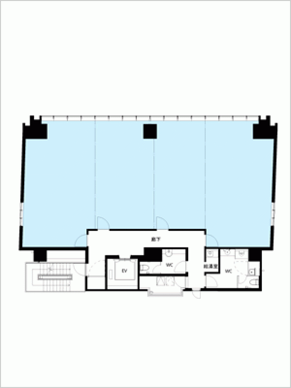 MF桜橋2ビル 大阪の貸事務所,賃貸オフィス 平面図