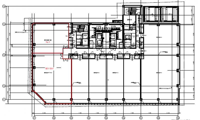 アーバンネット四条烏丸ビル 京都の貸事務所,賃貸オフィス 平面図
