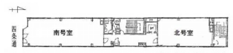 みのや四条ビル 京都の貸事務所,賃貸オフィス 平面図