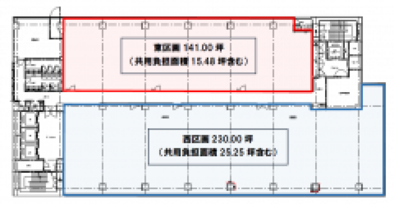 ABC-MART梅田ビル 大阪の貸事務所,賃貸オフィス 平面図