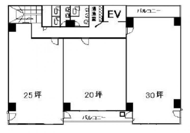 ナンバグランドビル 大阪の貸事務所,賃貸オフィス 平面図